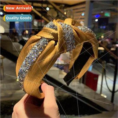 Yellow Korean new head button upscale boutique hair accessor