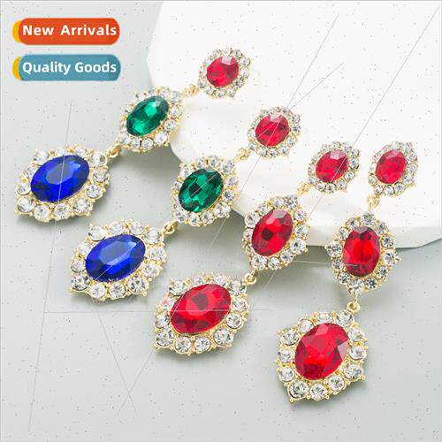 Fashion colorful diamond alloy glass diamonds senior sense s