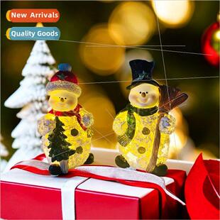 Cartoon American Christmas snowman ornaments home room deskt