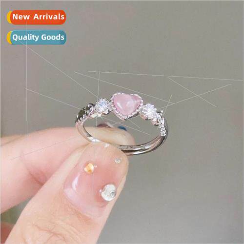Love cat eye stone ring female ins niche high color value ad