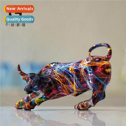 Water Transfer Dazzle Colorful Wall Set Bull Ornament Crafts