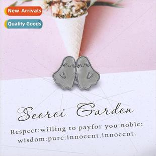 drop brooch alloy chemical cloth zinc oil palm Creative foot