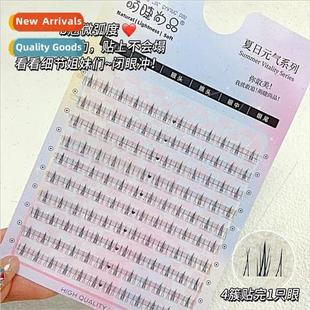 Lazy ttle Wildcat Segmented Lower Eyelashes Cat Ear Clear St