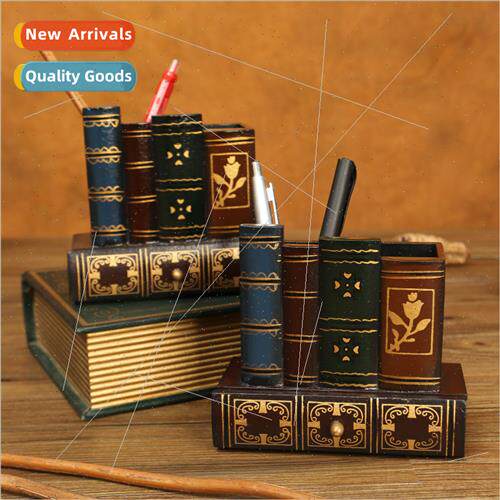 Retro personalized pen holder Europe creative organizer offi