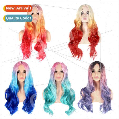Wig female Europe haircoloring synthetic headgear cosplay hi