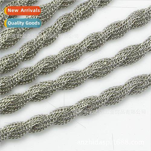 Stainless Steel Jewelry Chain Two Strand Twist Two Strand Bu