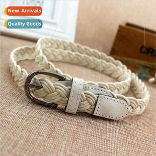 Rope Braided Belt Women Skirt Wax Vintage Decorative Twisted