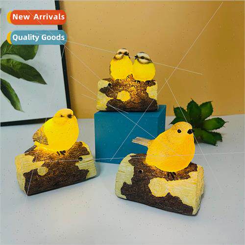 Rustic simulation induction led bird crafts ornaments home g