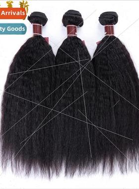 kinky straight real human hair curtains high  soaked Brazili