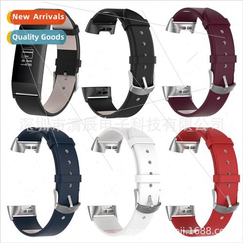 Replacement leather band 适用 fitbit charge3 charge4 smartwa
