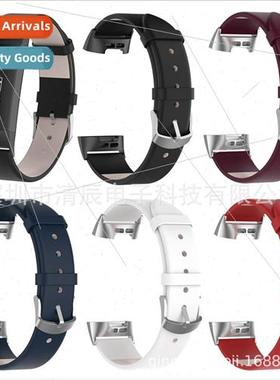 Replacement leather band 适用 fitbit charge3 charge4 smartwa