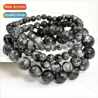 New beaded black glter stone bracelet men women simple elast