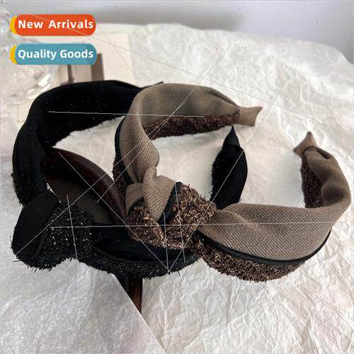 Autumn winter Korea fabric middle compression hair headband