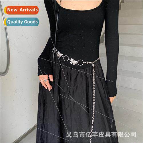 Fashion Premium Small Butterfly Women Waist Chain Skirt Deco