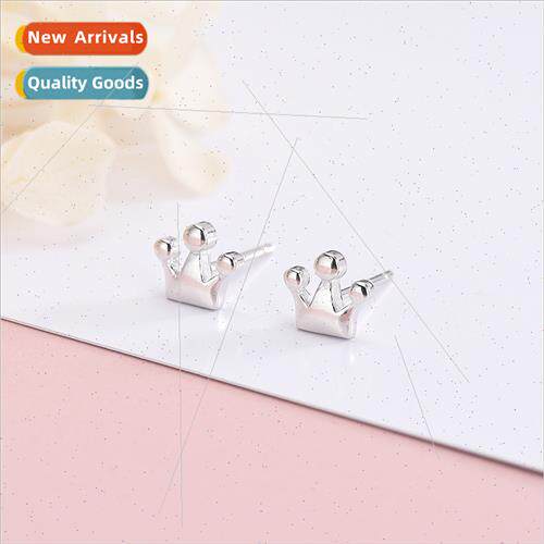 s925 silver fashion earrings female Korea crown earrings jew