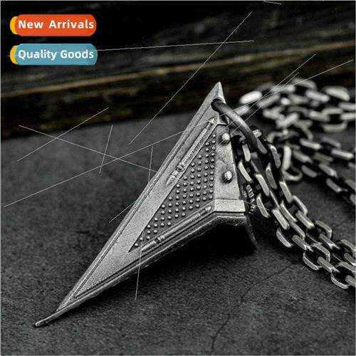 Europe new punk hip-hop lent Hill triangle head pendant neck