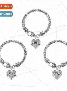 2017  sters BIG MIDDLE LITTLE SISTER Love Letter Bracelet