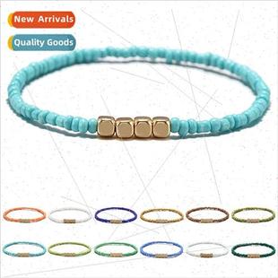 Rope Colourful Rice Jewelry Bracelet Stch Beads Fas Bohemian