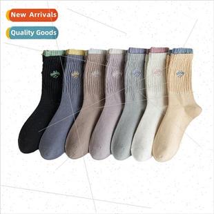 mid calf winter girls new autumn Korean socks Socks cotton