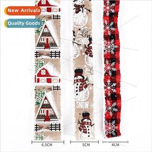 New 5 meters snowflake hut snowman Christmas ribbon Christma