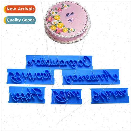 DIY baking utensils New 6pcs letter stamping mould  chocolat