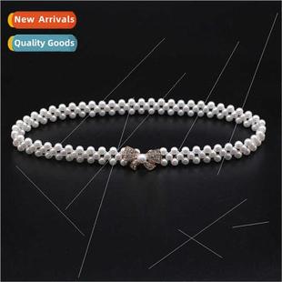 pearl rhinestone inlaid Korea buckle fashion bow head sweet