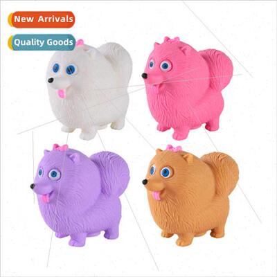 Creative cute Pomeranian cartoon puppy dough pinch pinch mus