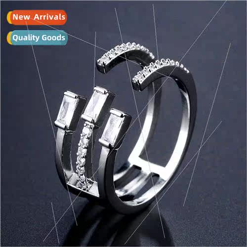 Korea niche fashion open ring female ins tide simple geometr