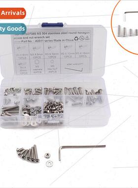 190pcs boxed M5M6 stainless steel hexagon socket head cap sc