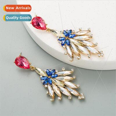 Fashion nd geometric diamond radioactive glass diamond zirco