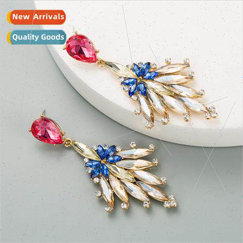 Fashion nd geometric diamond radioactive glass diamond zirco