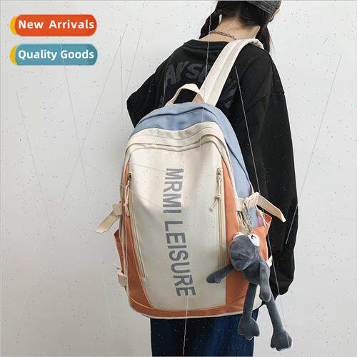 Schoolbag boys ins girls large capacy shoulder bag word leis