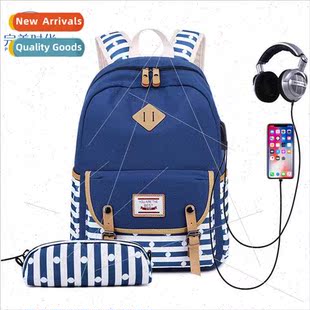bag Korean female backpack canvas casual Shoulder