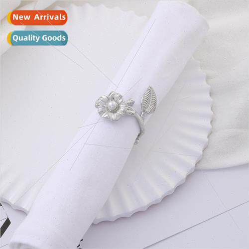 Creative Vintage Plant Leaf Napkin Clasp Wedding Hotel Napki