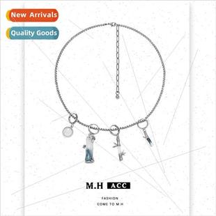 resin bamboo necklace female chain Autumn collarbone new