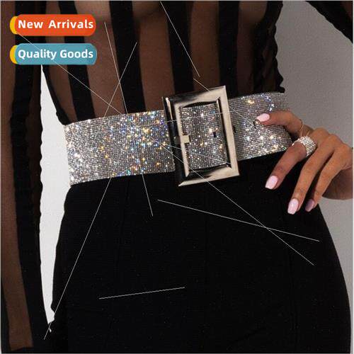 Summer 2019 Women Fashion Glter Diamond Waist Chain ghtclub