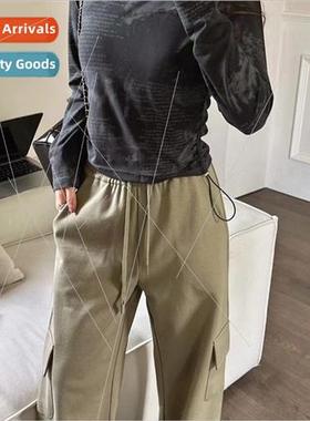 Retro posive shoulder bottoming shirt women 2023 fall new Sl