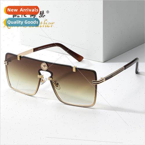 Fashion nd Korea large square frame metal sunshade sunglasse