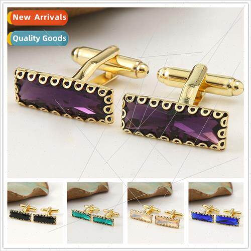 Men fashion long column cufflinks fashion French shirt diamo