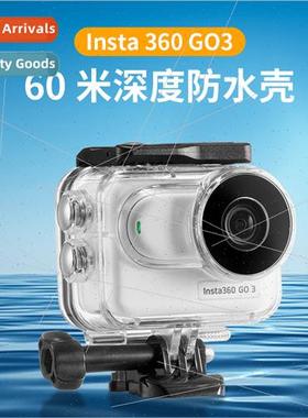 适用Insta360 GO3 waterprocase thumb camera 60m diving case s
