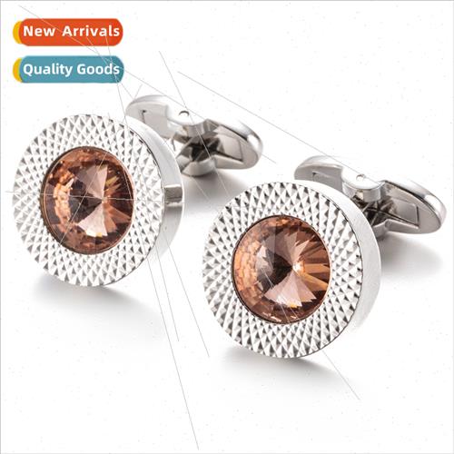 Pink Crystal Cufflinks Business New Austrian Cufflinks Authe