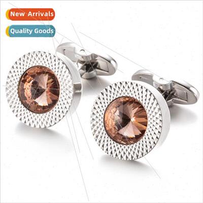Pink Crystal Cufflinks Business New Austrian Cufflinks Authe