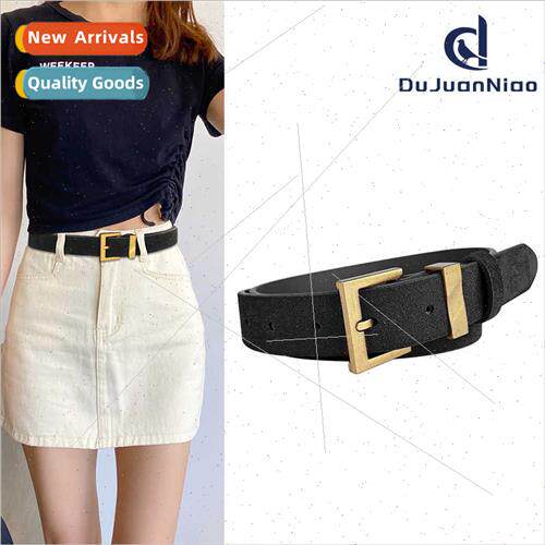 Cowhide leather women belt cowhide vintage high-class feelin