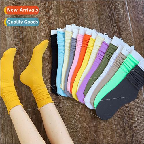 Stockings female spring summer autumn Korean  mid-calf velve