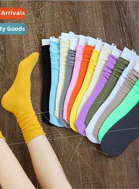 Stockings female spring summer autumn Korean  mid-calf velve