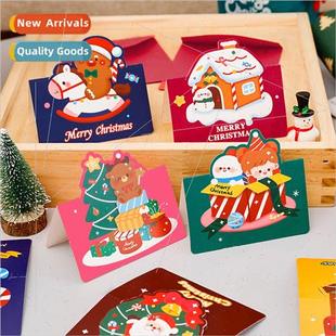 handwrten Children birthday stud greeting small card