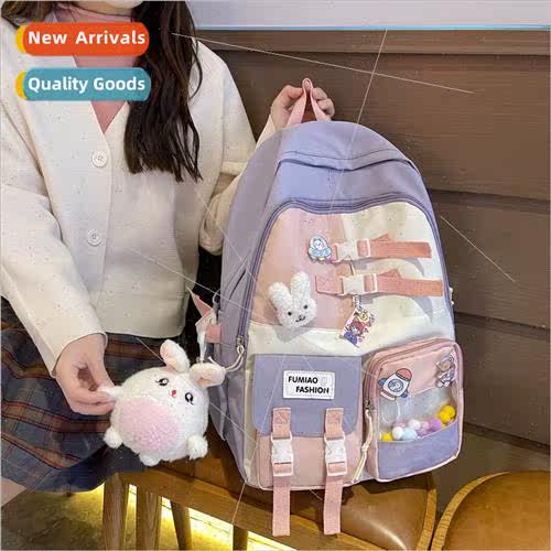 Schoolbag female ins Japan Korean junior simple versatile la