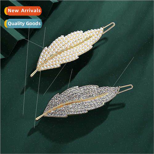 side clip ins wind rhinestone hairpin female pearl frog buck