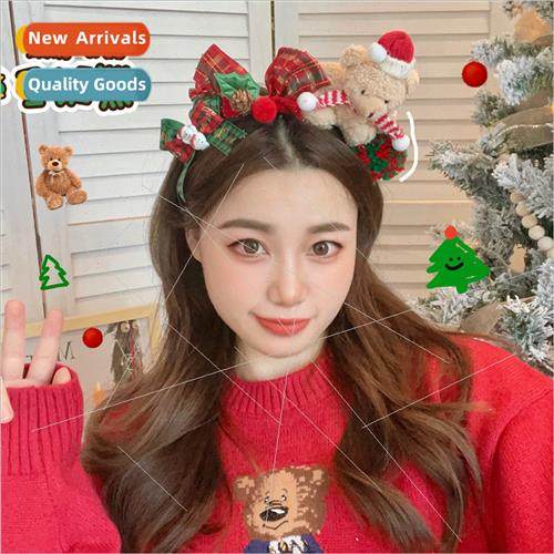 Christmas Hair Bands Hair Accessories Cute Bear Hair Cards H