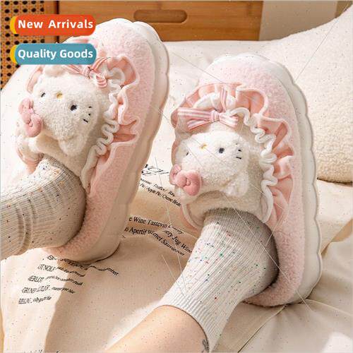 Cute kt cotton slippers 2023 new winter warm students dormor